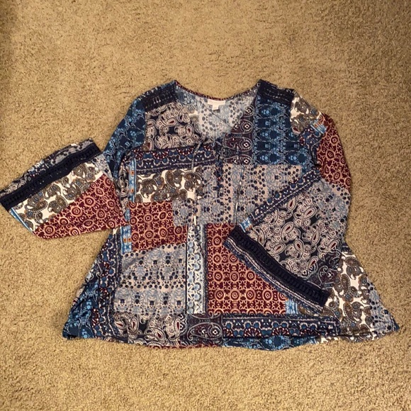 Dressbarn Long-sleeve Top - Picture 2 of 7